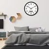 Koosome Digital Wall Clock with Lighted LCD Display Temp, Week,