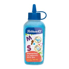 Pelikan Diamantina con Pegamento Color Azul Pastel 60 ml
