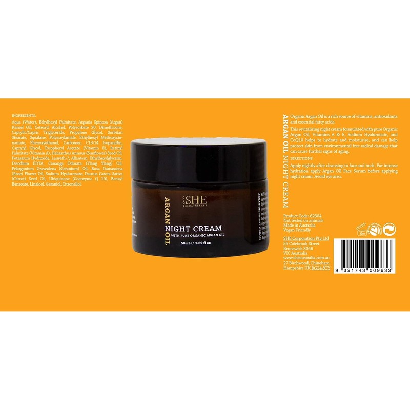Om She Aromatherapy - Argan Oil Night Cream 1.69 fl
