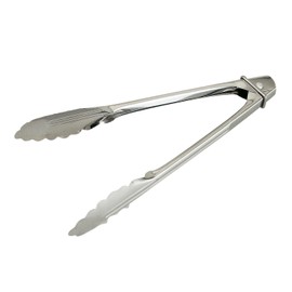 Kai KAI KITCHEN DH8077 Stainless Steel Cooking Tongs, 7.1 inches (18 cm), Stopper, Dishwasher Safe, Silver, Made in Japan