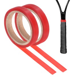 M METERXITY 2-Pack Grip Finishing Tape PVC Racket Wrap Grip Racquet Finishing Tapes for Pickleball/Racquetball/Badminton/Squash/Baseball Bat Handle Red