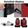 runfider Front 60/40 Bench Seat Covers for Toyota Tacoma 1995-2000