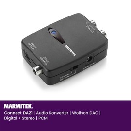 Marmitek Connect DA21 - Audio Converter, Digital, Stereo, PCM
