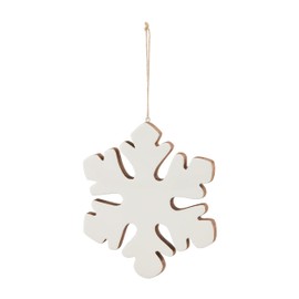 Mud Pie Enamel Snowflake Ornament, Large, 7 1/2" x 7 1/2"