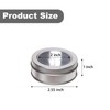YKEBVPW 4Pcs 2oz Tins with Lids Small Round Empty Metal