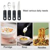 HAPPOW 4Pcs Wide Handled Easy Grip Cutlery Set,Easy Grip Cutlery
