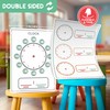 Scribbledo Telling Time Teaching Clock for Kids 9”x12” Learning Clock
