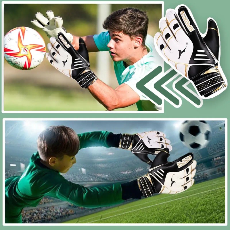 Guantes Profesionales Con Varillas Para Portero De Fútbol