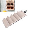 5 Slot Eyeglasses Storage Case Black Folding Multi Compartment Sunglass