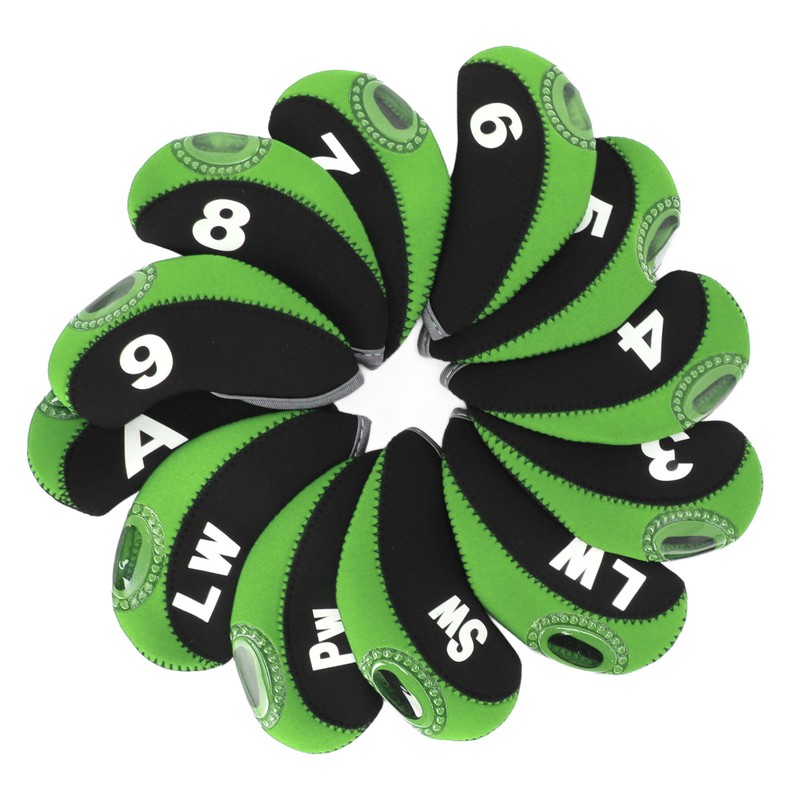 12 PCS Golf Club Head Covers Golf Iron Pole Number