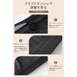 Mesh Pouch, Cosmetics Pouch, 4 Pieces, Black/Gray, M, S, Makeup Pouch, Storage Bag, For Travel, Business Trips, Lightweight, Portable, Moisture-proof, Dustproof, See Through Mesh, Easy To Take Out