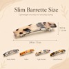 4 Pcs French Hair Barrette for Women, Acetate Small Clips