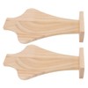 2pcs Wooden Necklace Display Stand Vase Shaped Light Weight Solid