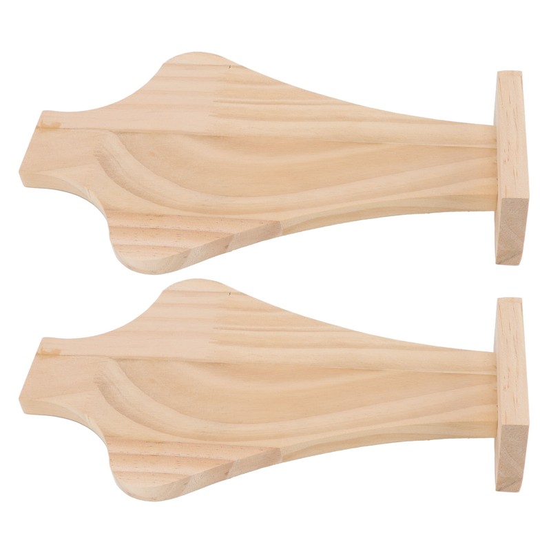 2pcs Wooden Necklace Display Stand Vase Shaped Light Weight Solid