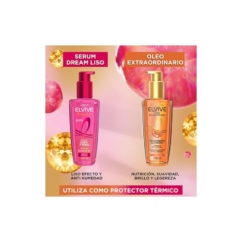 Kit LOréal Paris Tratamiento Serum Capilar Elvive Oleo Extraordinario 100ml