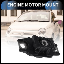 INFINAUTO Engine Motor Mount, Engine MOUNTING No.68073485AC/68073485AB for Fits for Fiat 500 1.4L 2012-2018 Black Silver Tone, 1 Pc