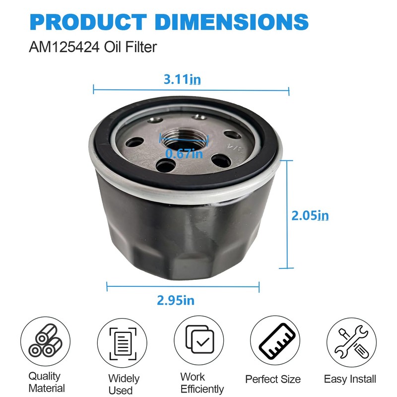 492932 Oil Filter Replacement Kit for John Dere Lawn Tractor
