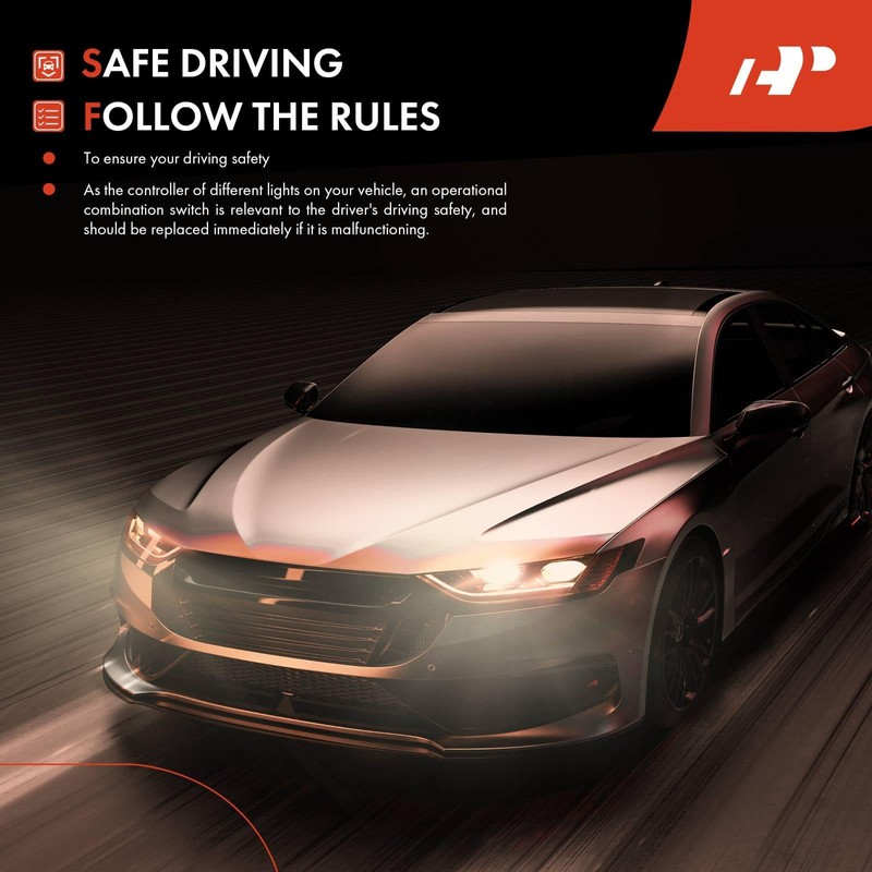 A-Premium Turn Signal Switch, Headlight Dimmer, Multifunction Switch Compatible with