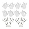 Pack of 8 Solar Panel Mount Silver Solar Panel Z