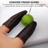 KRYMSON 4 Pairs Cowhide Leather Finger Guard, Cowhide Finger Guard,