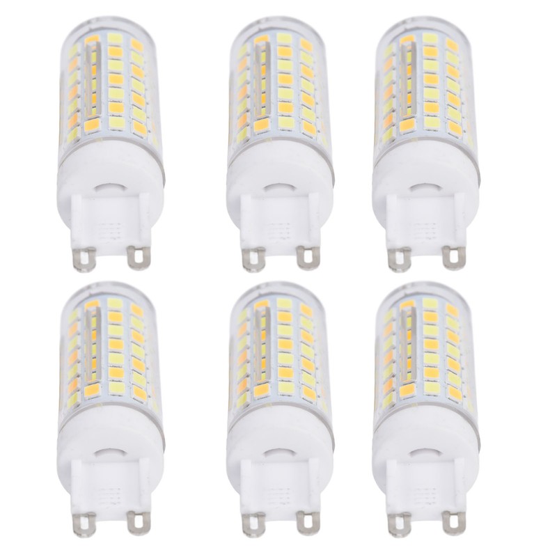 6pcs 90LED G9 Light Bulb 9W 220V Dimmable Soft Warm