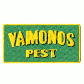 Vamonos Pest Box Patch Uniform Logo Embroidered Iron On