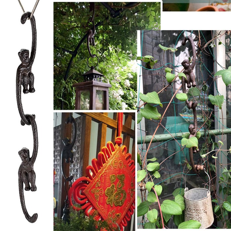 OwnMy Set of 4 Heavy Duty Cast Iron S Monkey