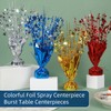24 Pack Red Metallic Foil Spray Centerpiece Star Table Decoration