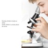 Kids Microscope Kit LED 1200X Microscope with Specimen Slides Science