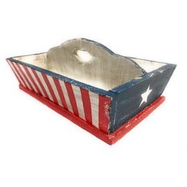 Tikimaster Flag Divider Tray 2-Compartment - Texas Americana Decor | #ort17094b