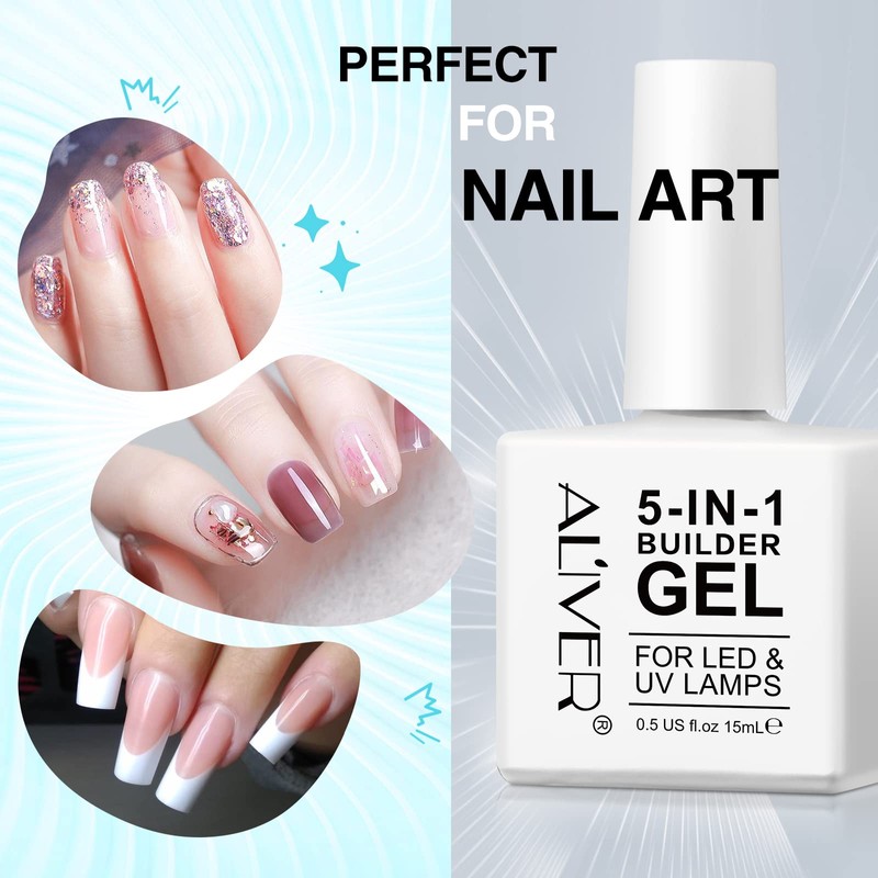 Builder Gel, Builder Base, 5 In 1 Nail Builder Gel
