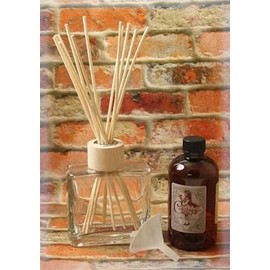 Clear 8.5 Ounce Matic Reed Diffuser - 8 Ounces of Fragrance - Courtneys Candles - Wine and Roses