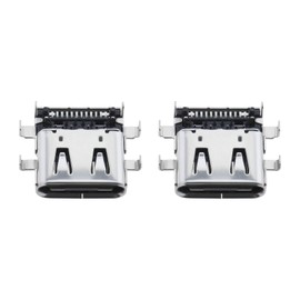 Be In Your Mind 2Pcs Type-C USB Charging Port Replacement Compatible with Lenovo ThinkPad E480 E485 E580 R480 E590 Type-C Charging Port DC Power Jack Connector Replacement Socket