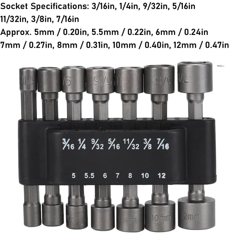 Zohino 14 Pcs 1/4 inch Hex Power Nuts Driver Drill