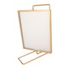 Y5578 Gold Metal Rotating Photo Frame Double Sided Rotating Floating