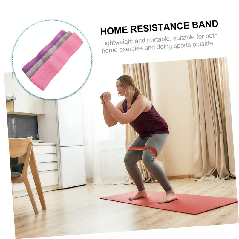 BESPORTBLE Hip Resistance Band Set Adjustable Fabric Squat Bands for