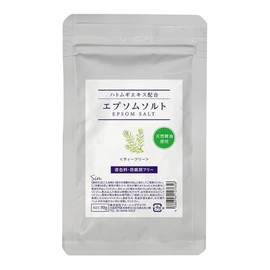 Hatomugi Coix Coix Extract Epsom Salt Tea Tree 50g Bath Salt, 1 Piece, 1g / 하토무기 율무 추출물 엡솜솔트 티트리 50g 입욕제, 1개, 1g