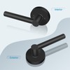 Gaurqiah Keyless Passage Door Lever, Heavy Duty Door Handle, Round