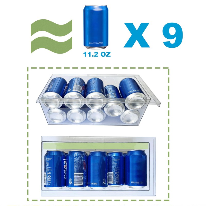 Yatmung 2 Pack Extra-Large Deli Drawer Organizer for Refrigerator Pull