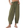 EVALESS Womens 2025 Summer Lightweight Baggy Harem Pants High Wiast