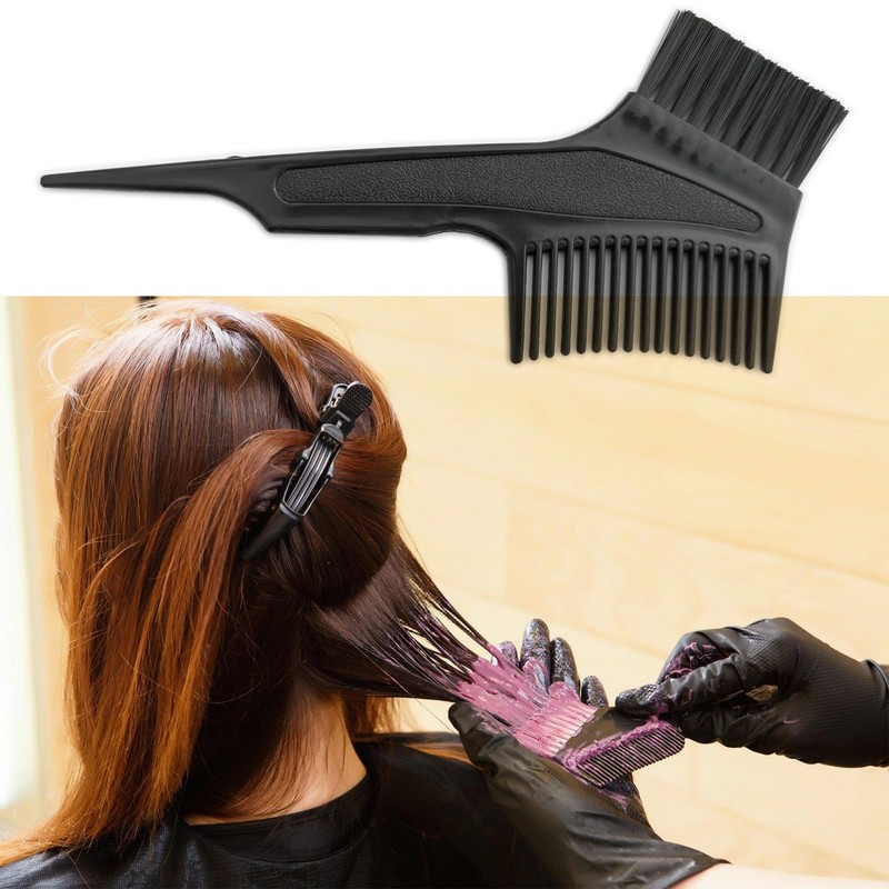 Punched Hole Silicone Highlight Hair Cap with Needle and Hair