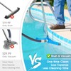 (2025 Upgraded) 20" 2 in 1 Pool Brush Vacuum Head