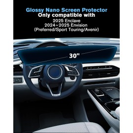 For 2025 Enclave & 2024-2025 Envision (Preferred/Sport Touring/Avenir) Screen Protector 30 Inch All-in-One Nano Anti-Scratch Ultra-Tough Touchscreen *2 Accessories - No More Scratch&Fingerprint