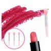 Pincel de Labios de Silicona Rosa BEBEMOKO (12 Piezas) -