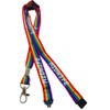 15mm Rainbow Midwife Neck Lanyard with 3 Point Safety Breakaway