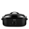 AROMA 18Qt. Roaster Oven with Self-Basting Lid, Fits 22-lb. Turkey,