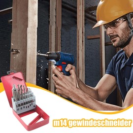 Metric Tap Set,Adjustable Tap Kit - Power Drill Parts Accessories for Metalwork Screw Pipe Automotive Industrial Mechanic Electrical Gear Plumbing