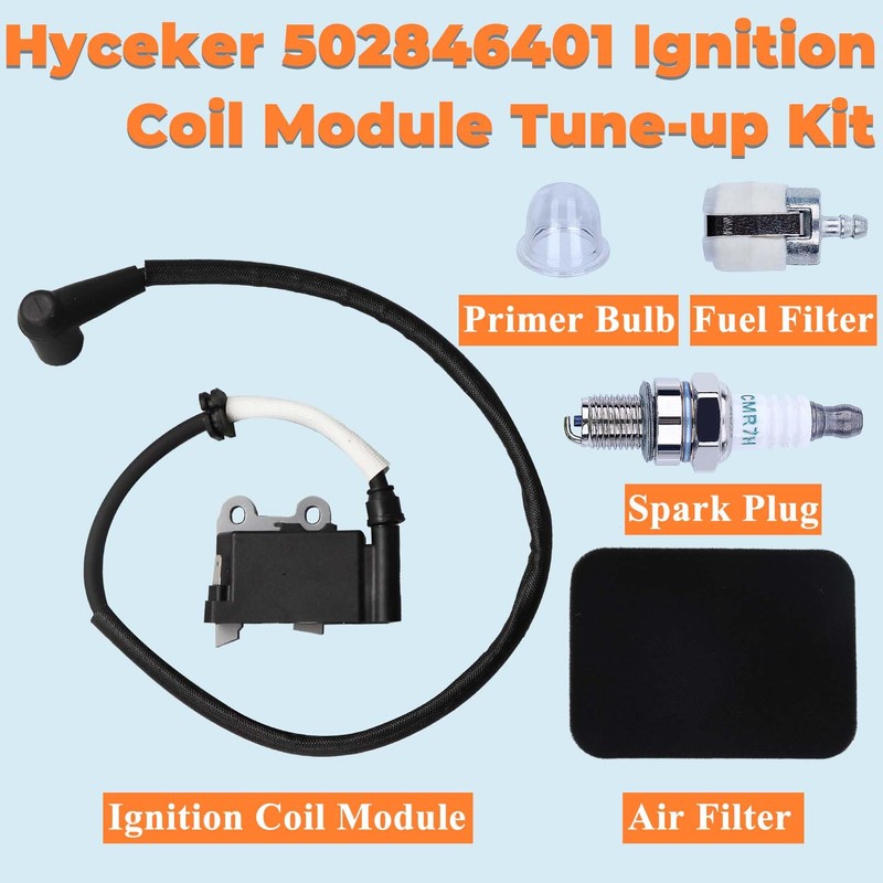 Hyceker 502846401 Ignition Coil Module for Husqvarna 150BT 150BF 350BT