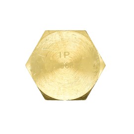 Interstate Pneumatics FPM66R-3 Brass Flat Hex Manifold - in-Out 3/8 Inch NPT Female 3 Way Outlet