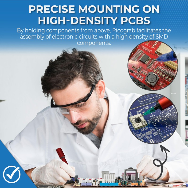 Rechargeable ESD Vacuum Pickup Tool for IC Component Placement and